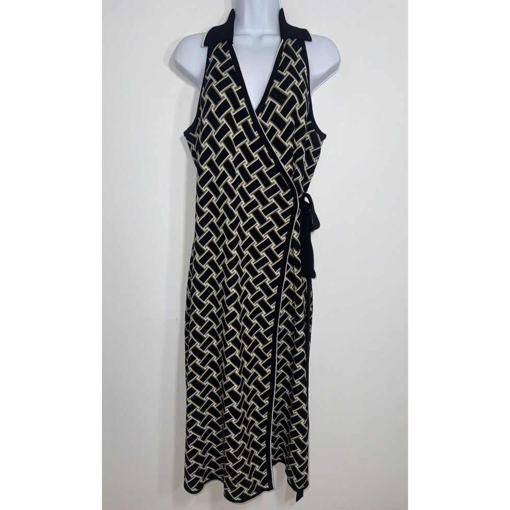 DVF x Target Diane Von Furstenberg Knit Wrap Midi Dress Sleeveless Women XL